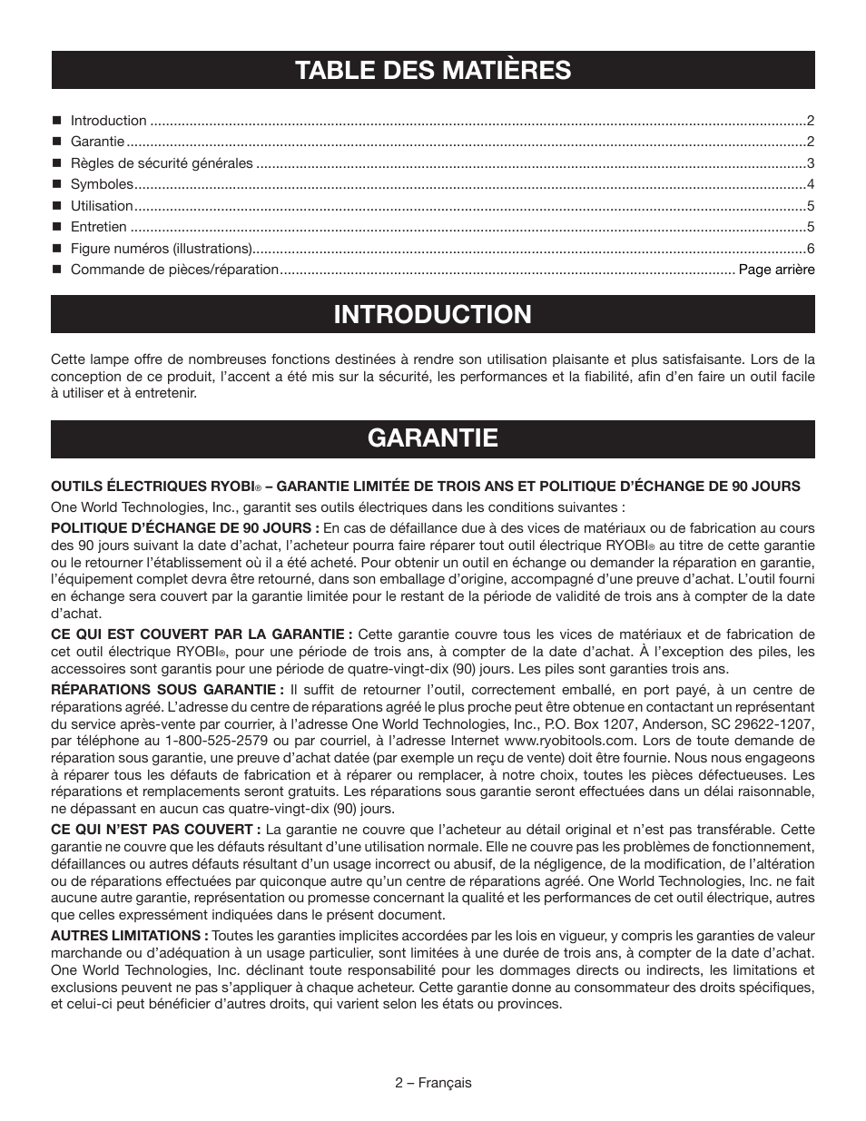 Ryobi P701 User Manual | Page 6 / 16