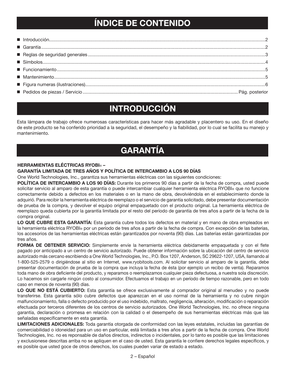 Ryobi P704 User Manual | Page 10 / 16