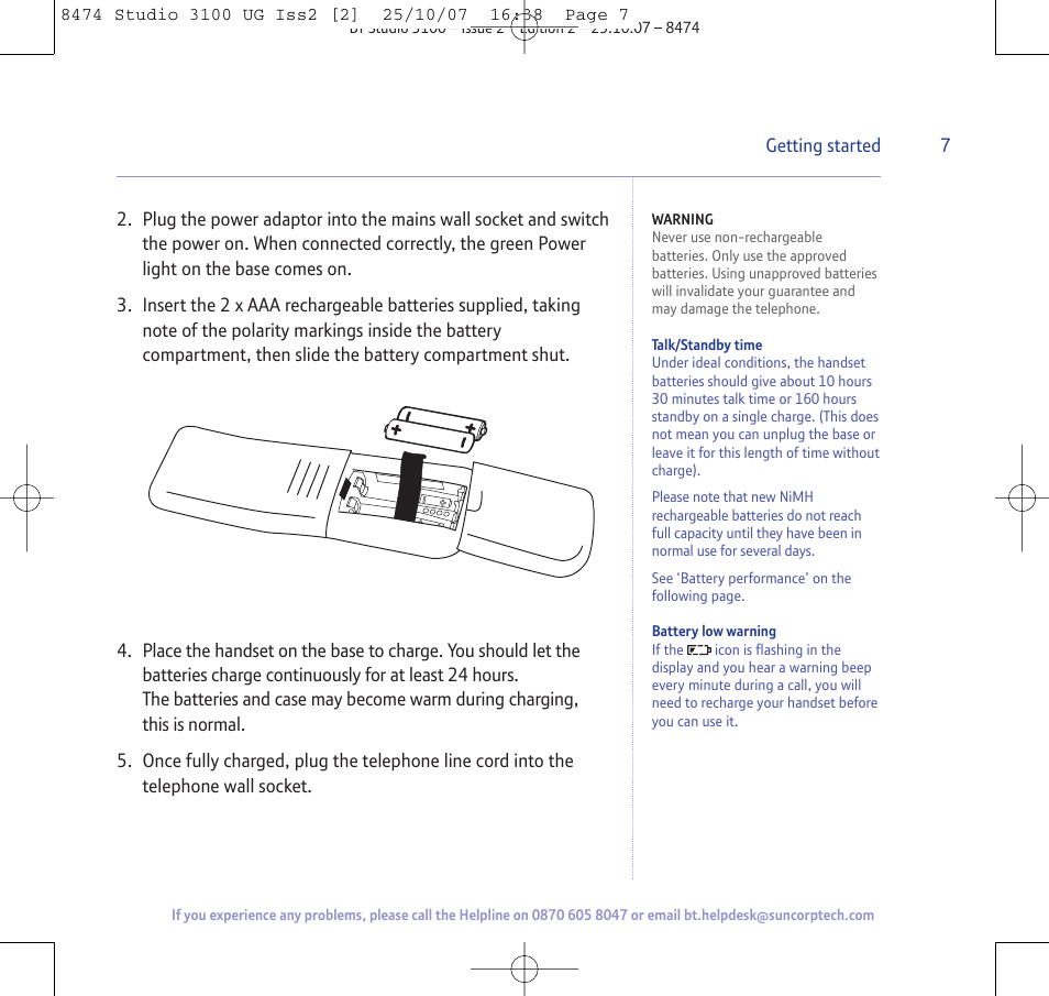 BT Studio 3100 User Manual | Page 7 / 44