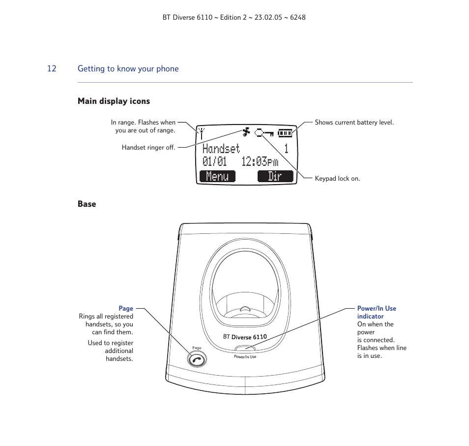 BT Diverse 6110 User Manual | Page 12 / 74