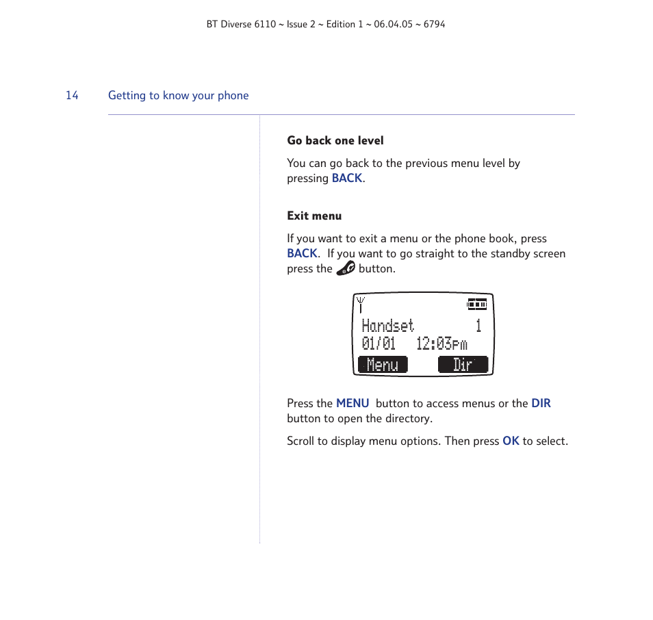 BT Diverse 6110 User Manual | Page 14 / 74