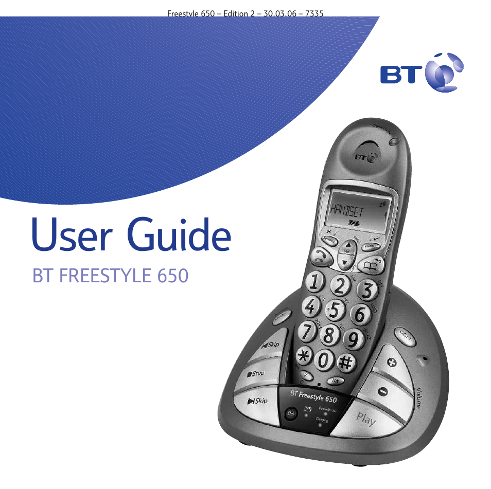 BT Freestyle 650 User Manual | 68 pages