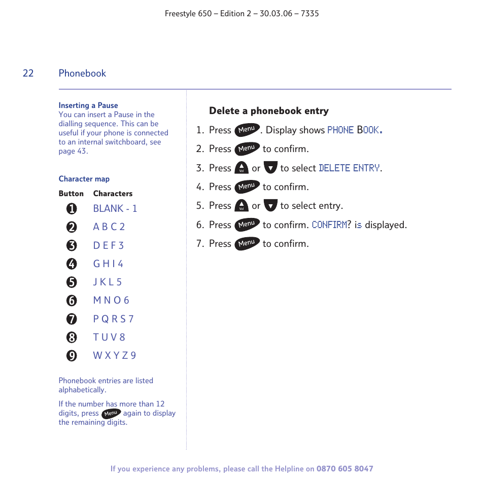 BT Freestyle 650 User Manual | Page 22 / 68