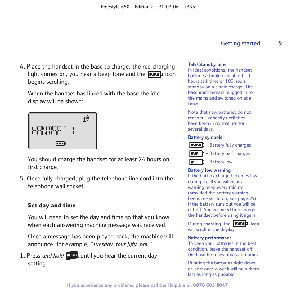 BT Freestyle 650 User Manual | Page 9 / 68