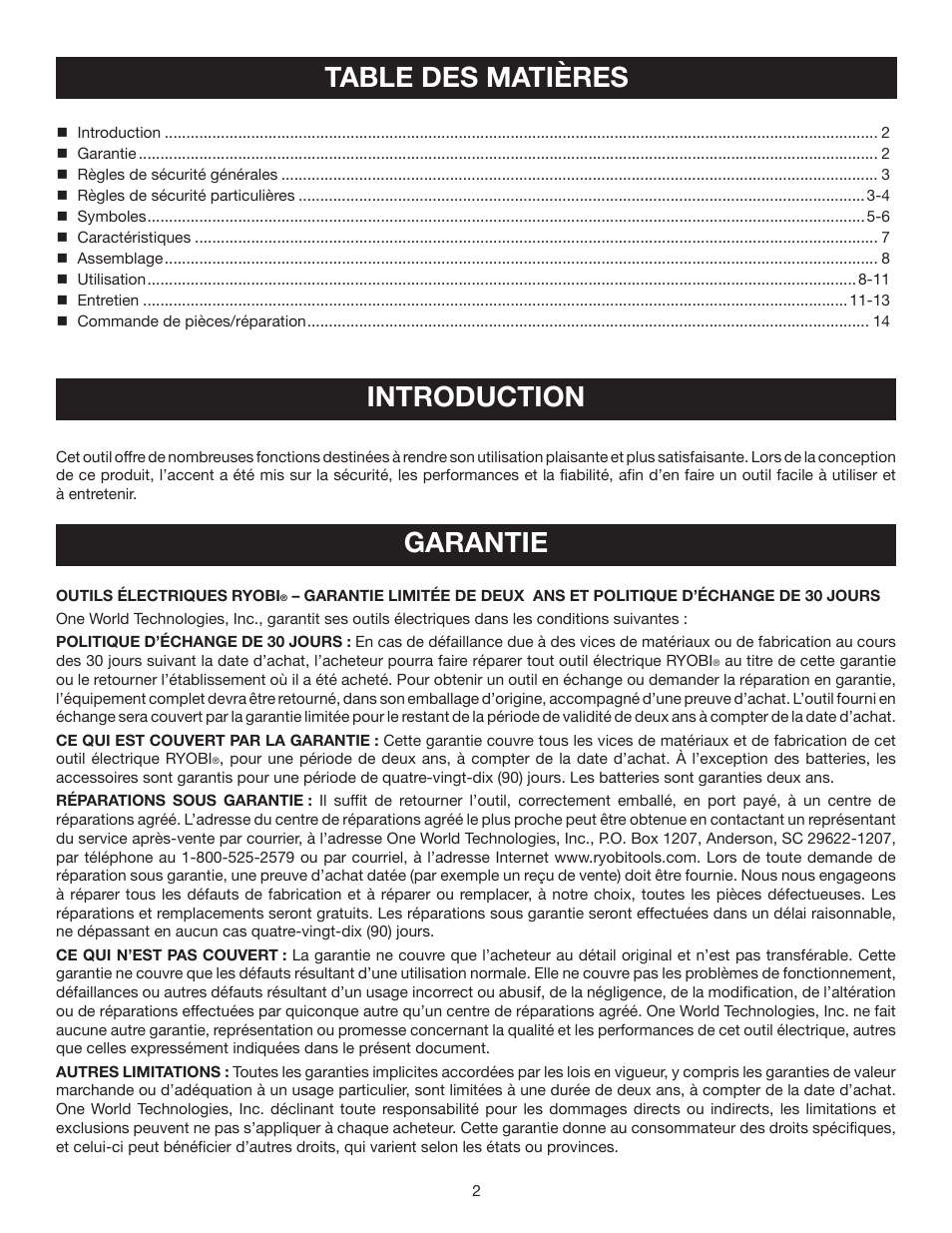 Ryobi P710 User Manual | Page 16 / 44