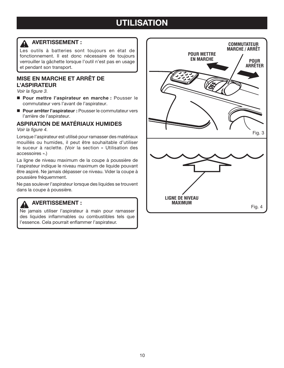 Utilisation | Ryobi P710 User Manual | Page 24 / 44