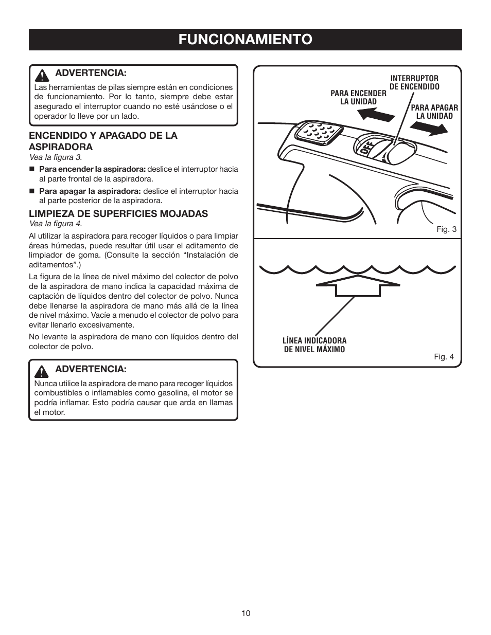 Funcionamiento | Ryobi P710 User Manual | Page 38 / 44