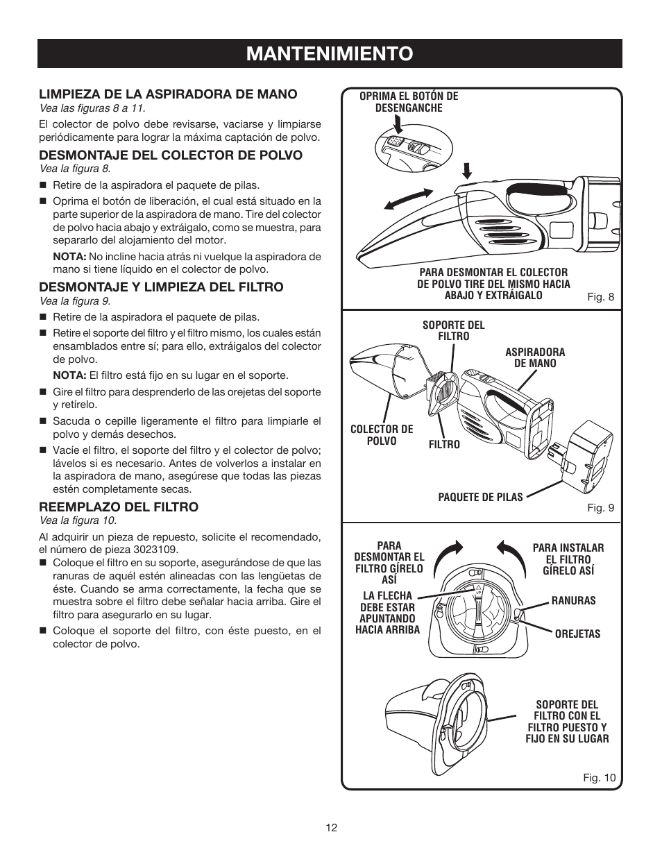 Mantenimiento | Ryobi P710 User Manual | Page 40 / 44