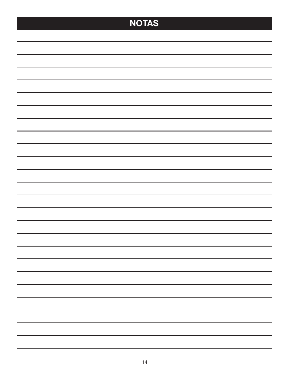 Notas | Ryobi P710 User Manual | Page 42 / 44