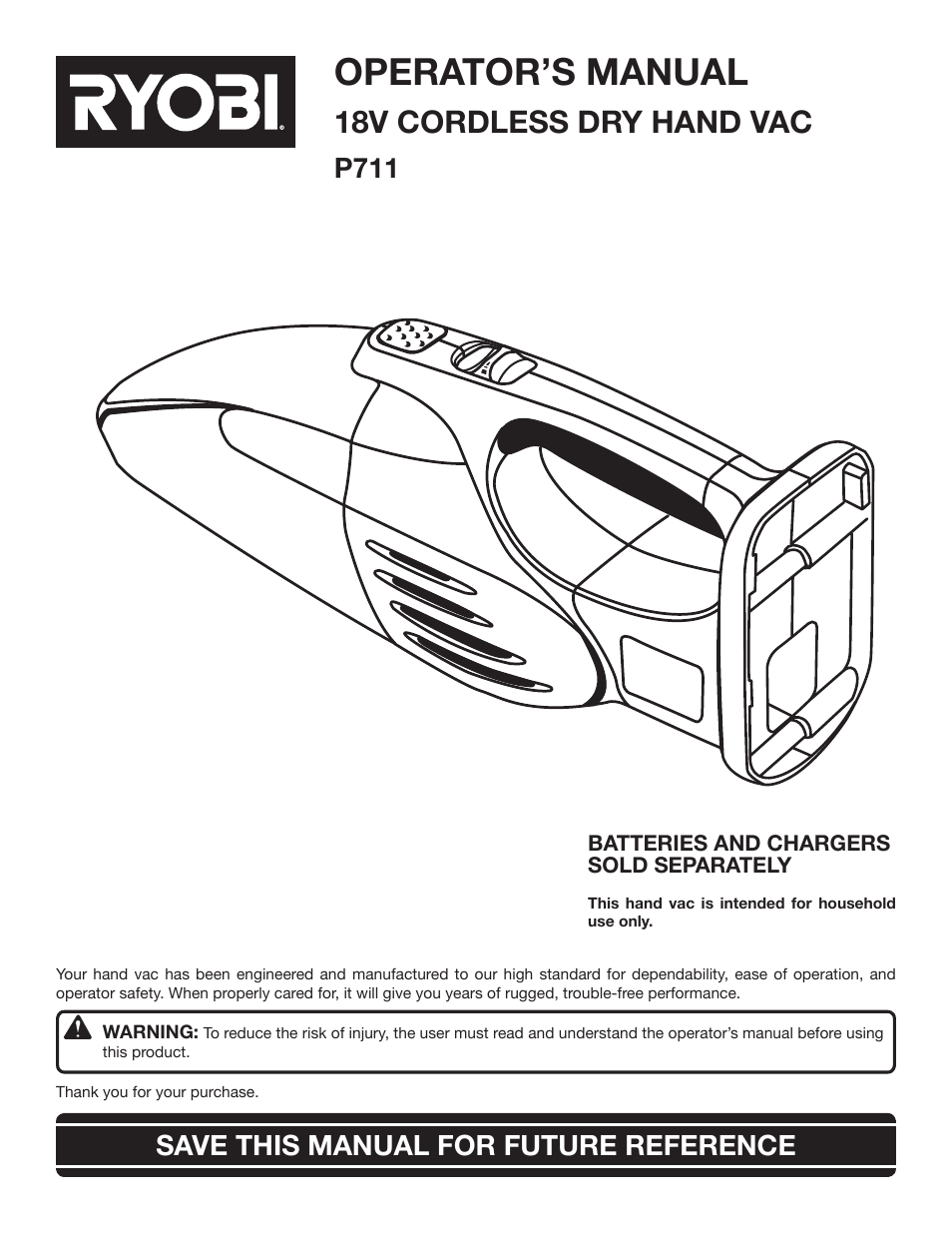 Ryobi P711 User Manual | 14 pages