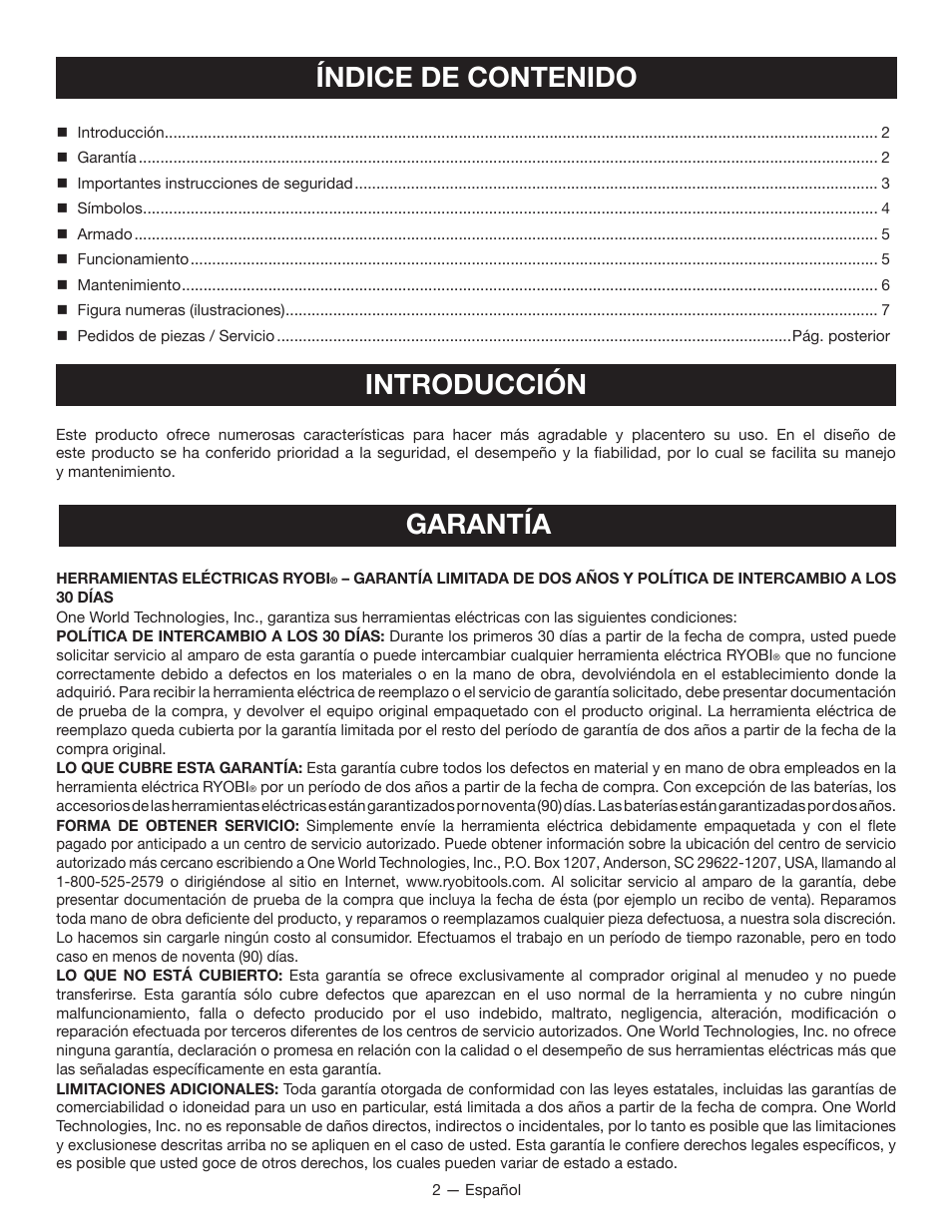 Ryobi P712 User Manual | Page 12 / 20