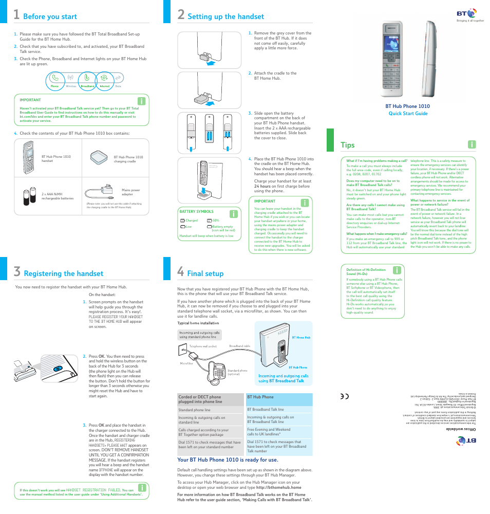 BT 1010 User Manual | 1 page