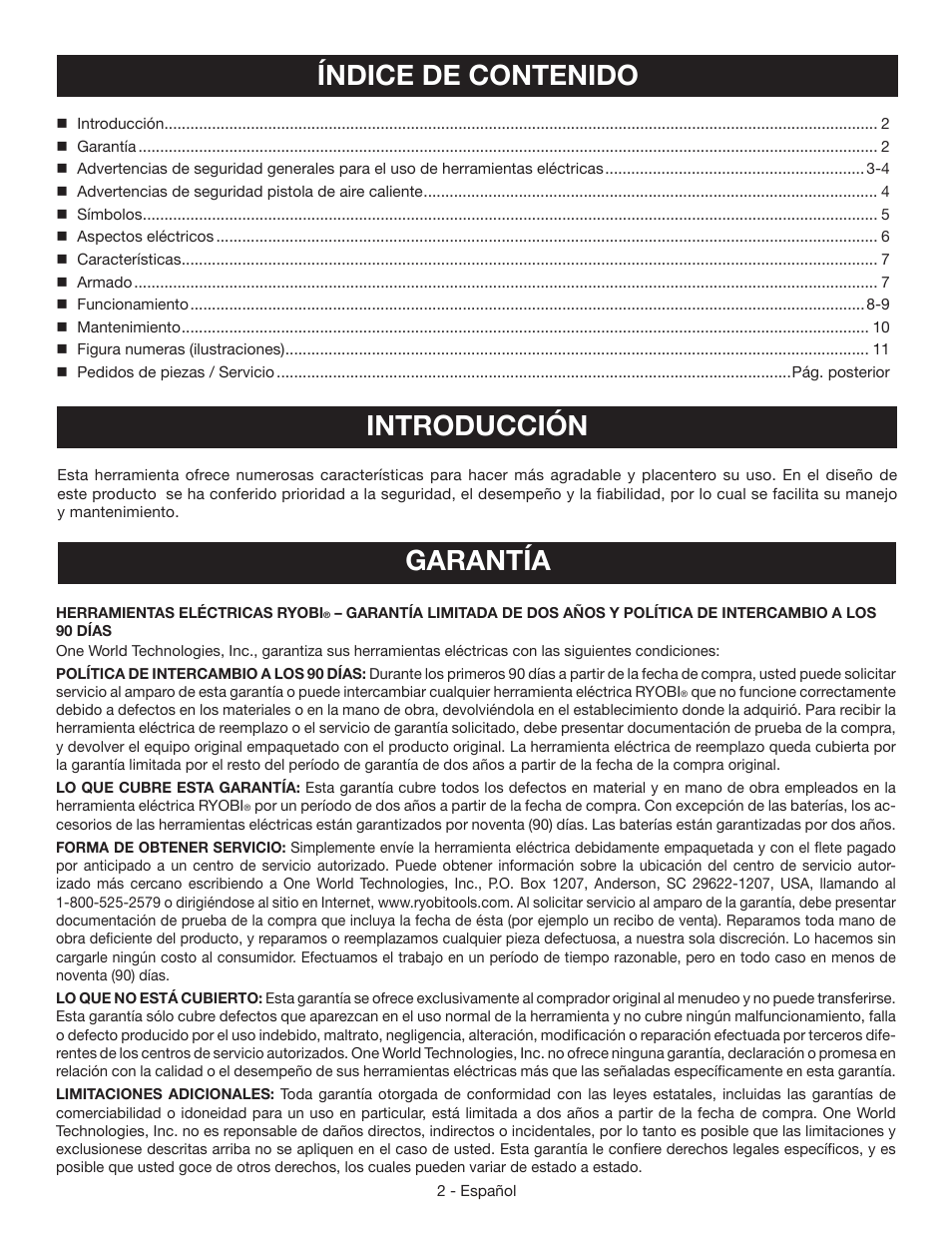 Ryobi HG600 User Manual | Page 20 / 32