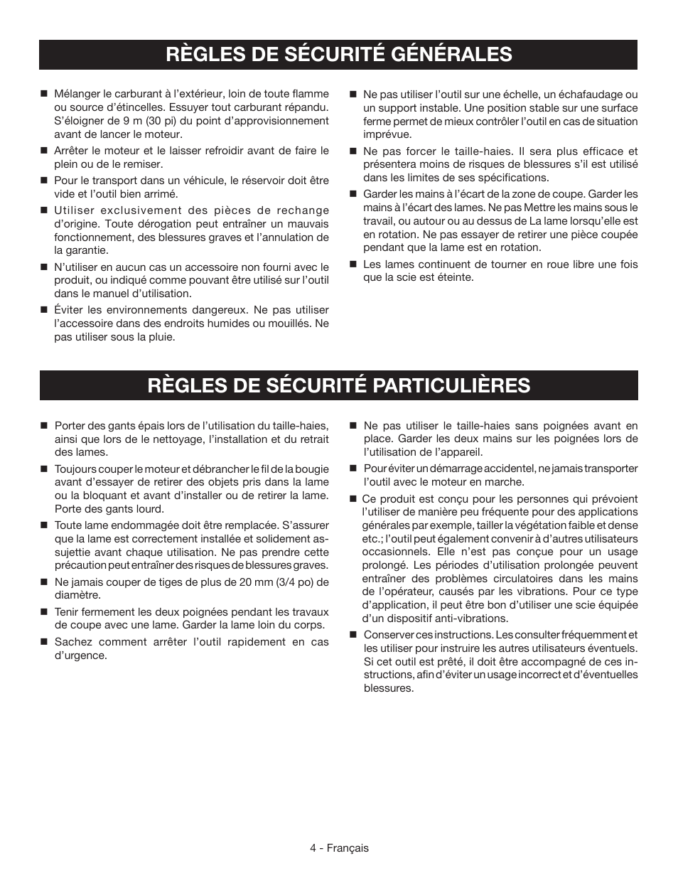 Ryobi RY39500 User Manual | Page 18 / 42