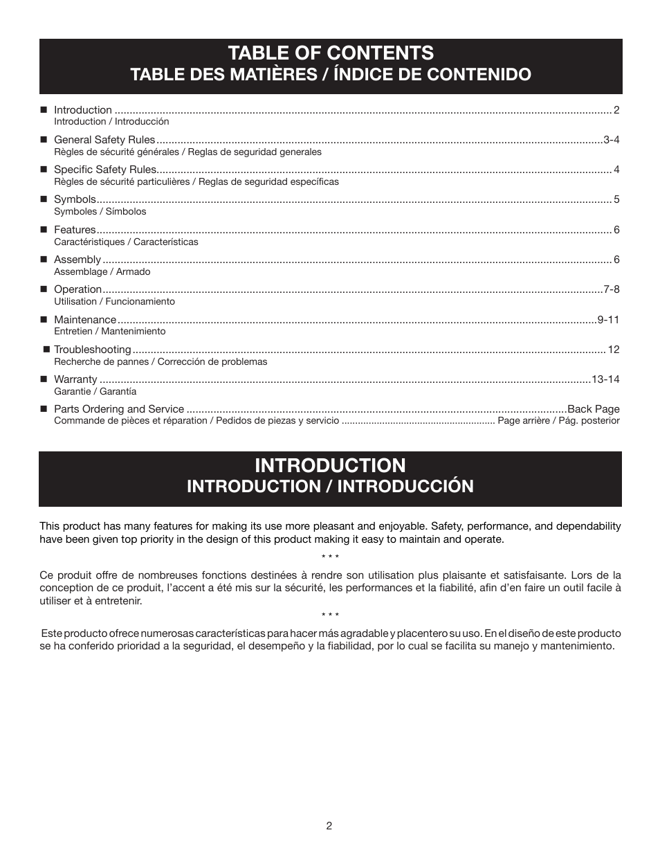 Ryobi RY39500 User Manual | Page 4 / 42