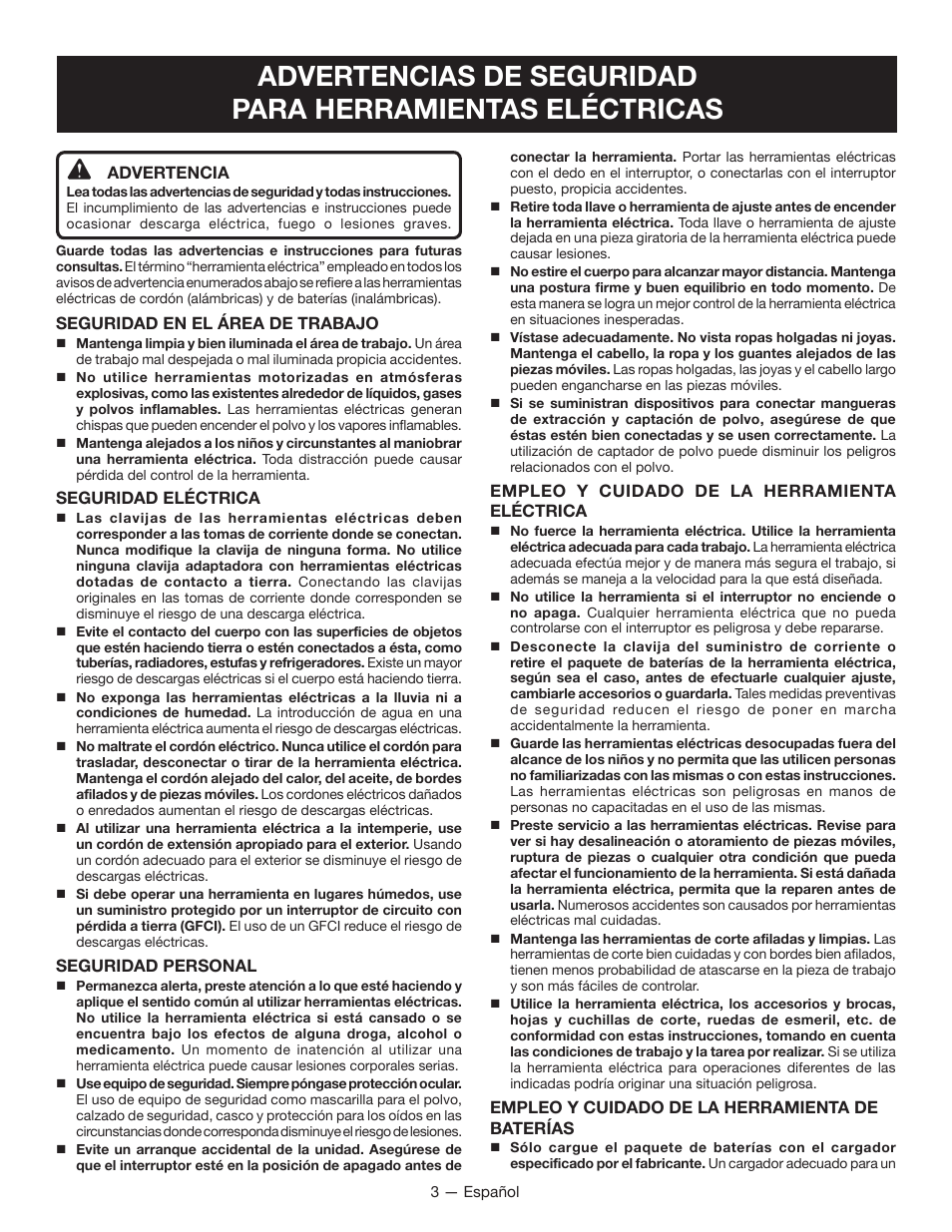 Ryobi RY40060 User Manual | Page 29 / 40