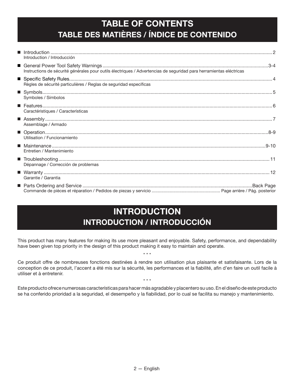 Ryobi RY40060 User Manual | Page 6 / 40