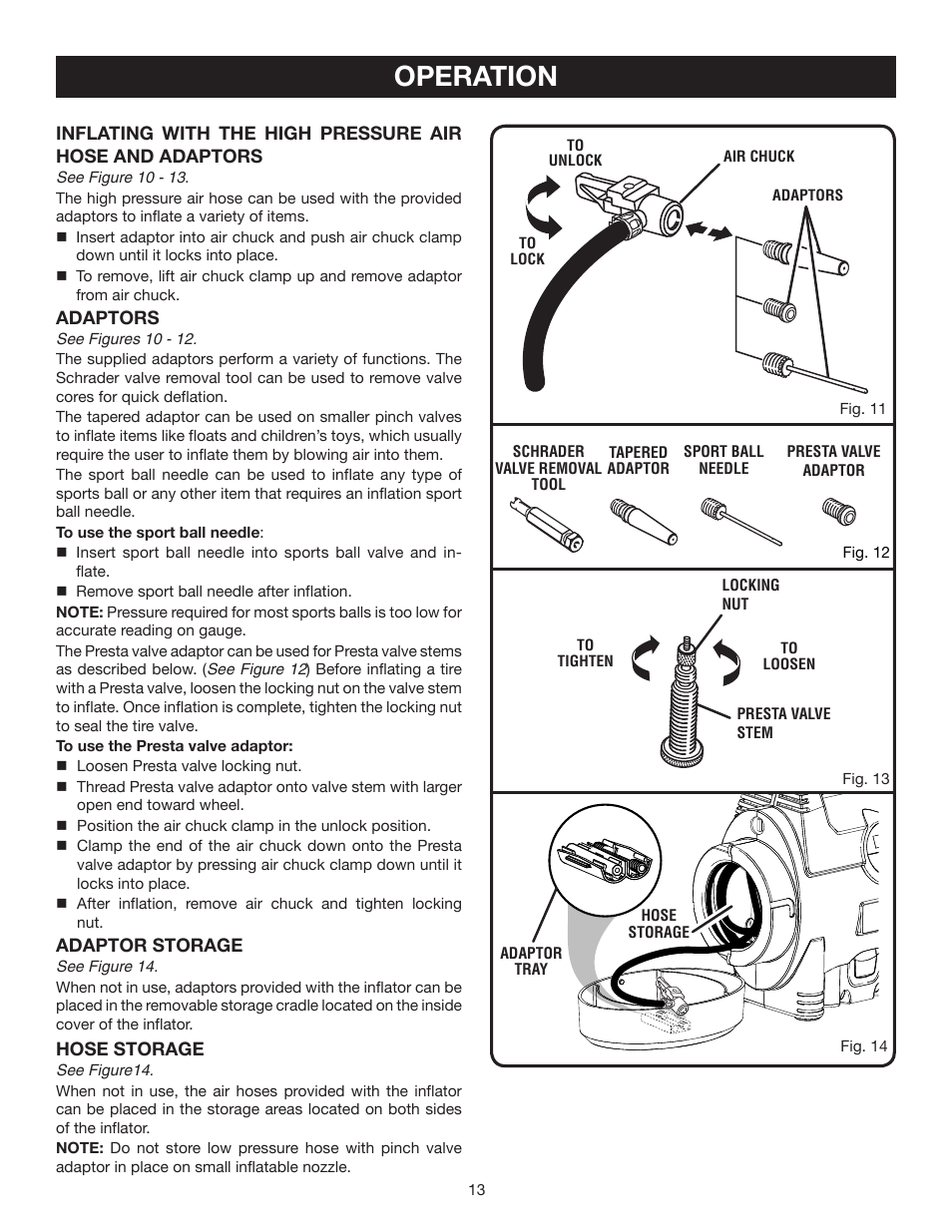 Operation | Ryobi P730 User Manual | Page 13 / 16