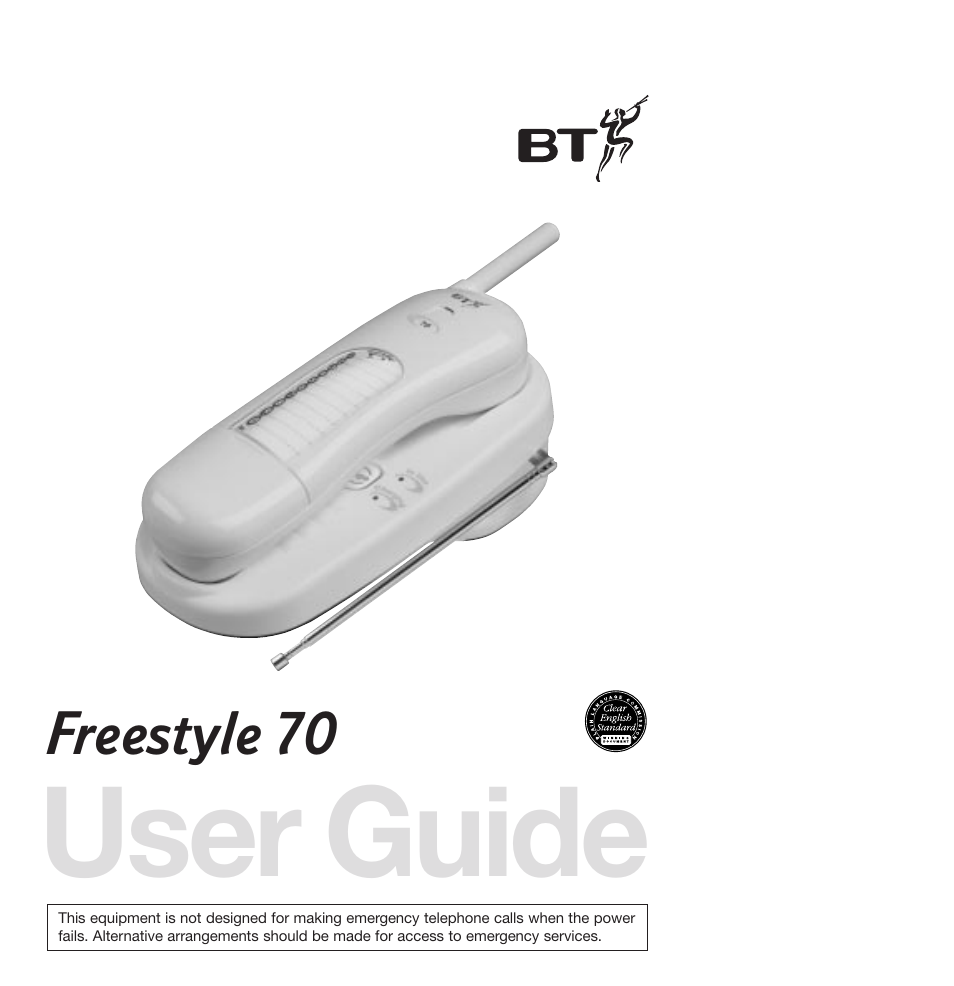 BT Freestyle 70 User Manual | 20 pages