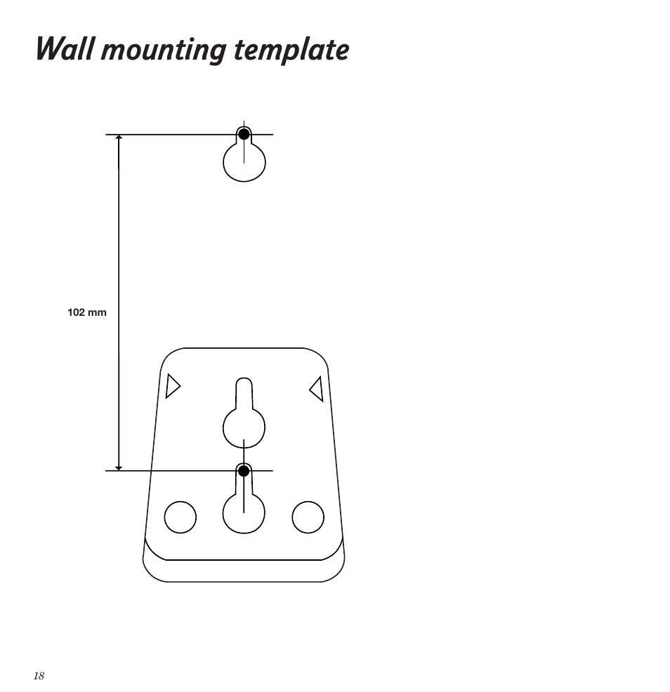 Wall mounting template | BT Freestyle 70 User Manual | Page 18 / 20