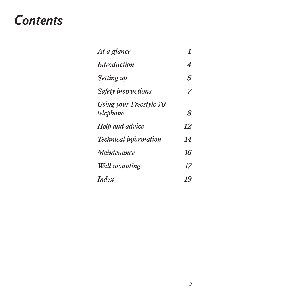 BT Freestyle 70 User Manual | Page 3 / 20