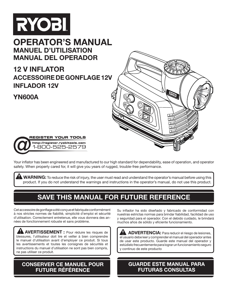 Ryobi YN600A User Manual | 36 pages