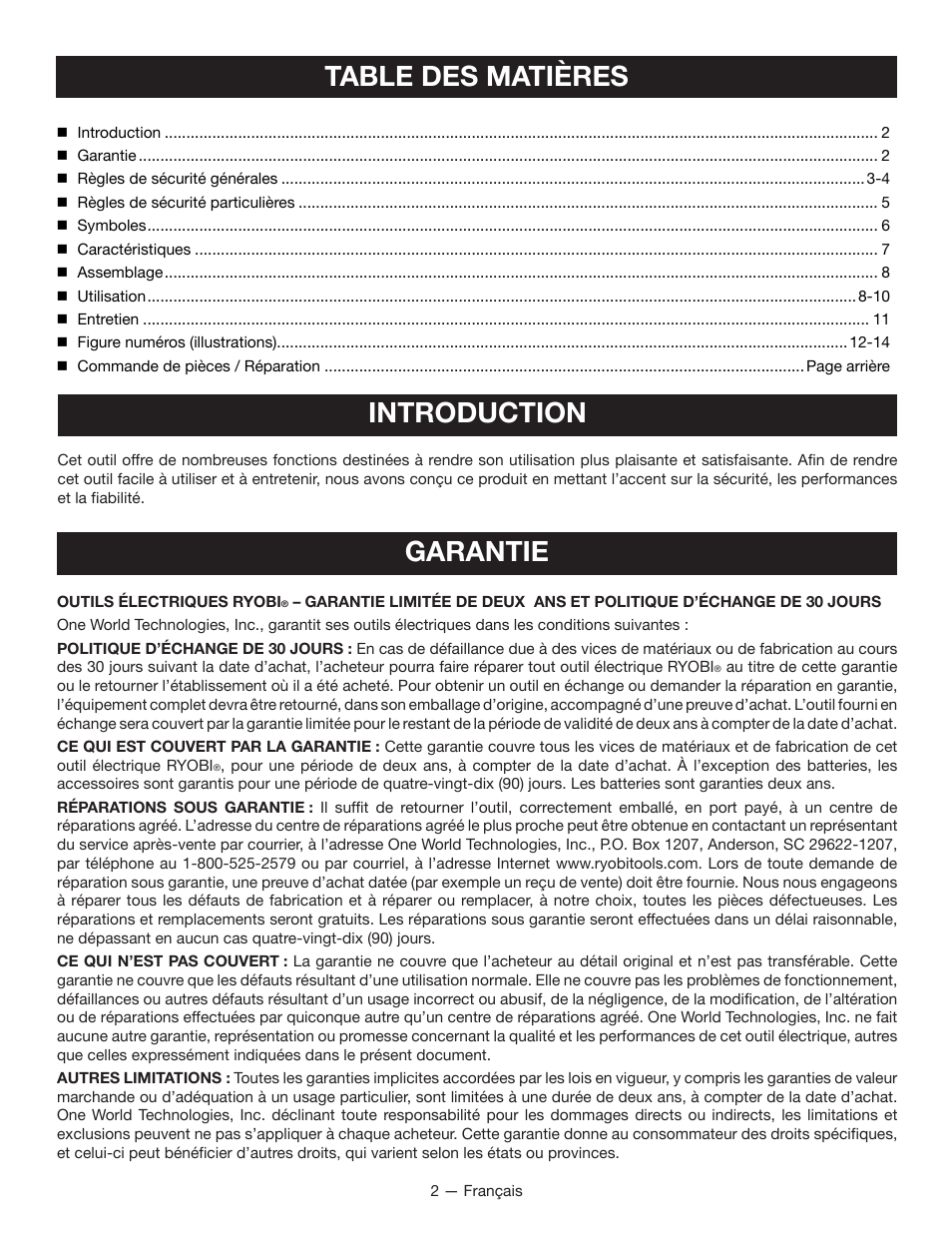 Ryobi YN600A User Manual | Page 12 / 36