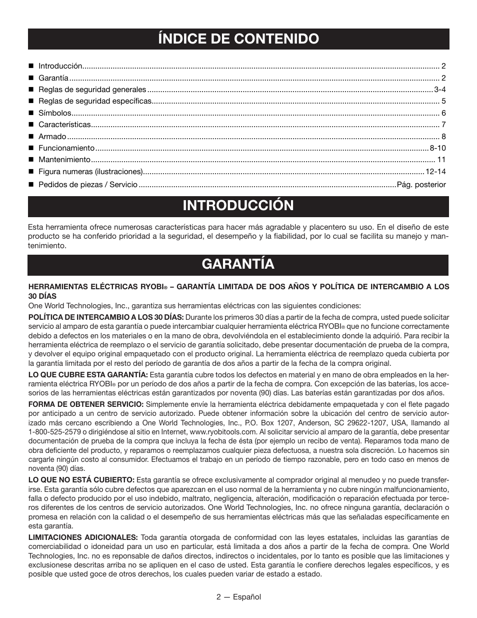 Ryobi YN600A User Manual | Page 22 / 36