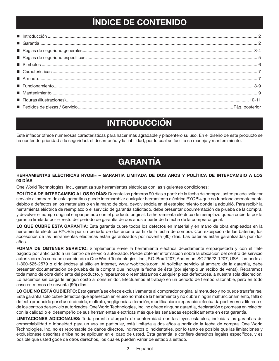 Ryobi YN100A User Manual | Page 18 / 28