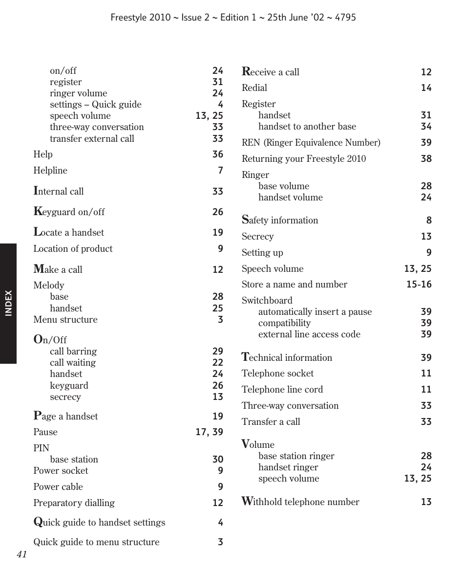 BT 2010 User Manual | Page 44 / 48