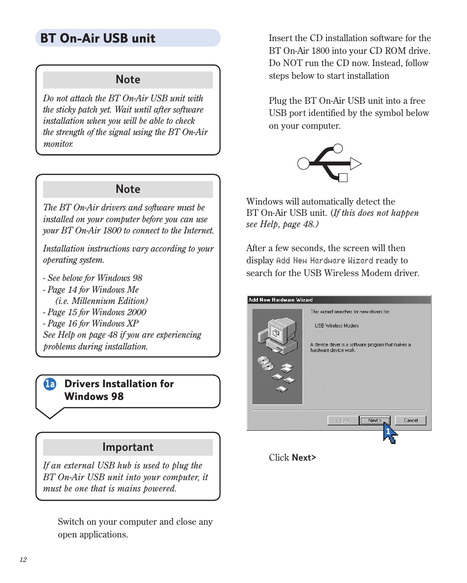 BT 1800 User Manual | Page 12 / 58