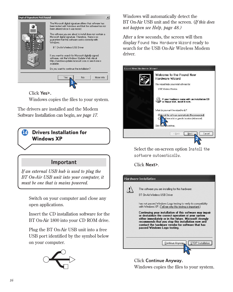 BT 1800 User Manual | Page 16 / 58