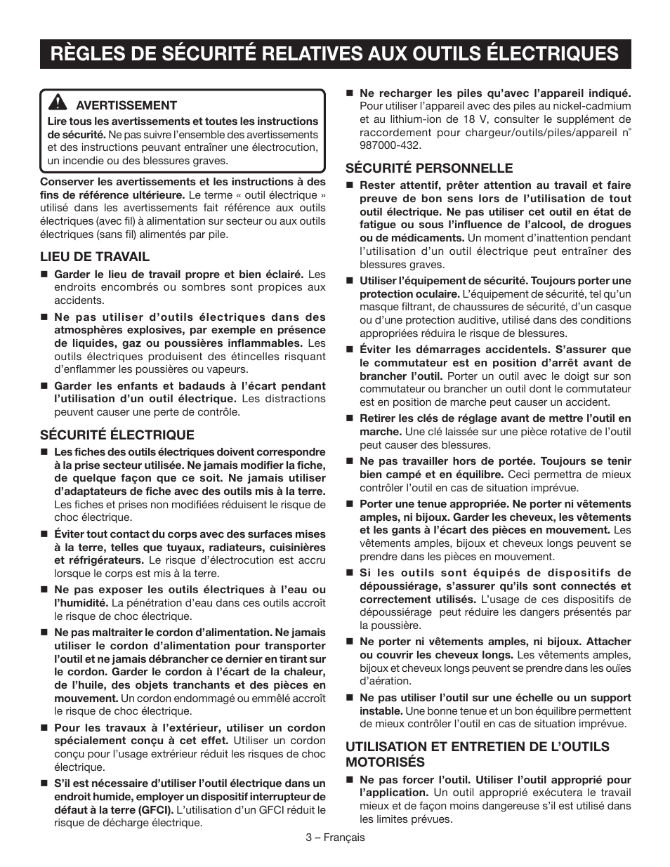 Ryobi P521 User Manual | Page 13 / 36