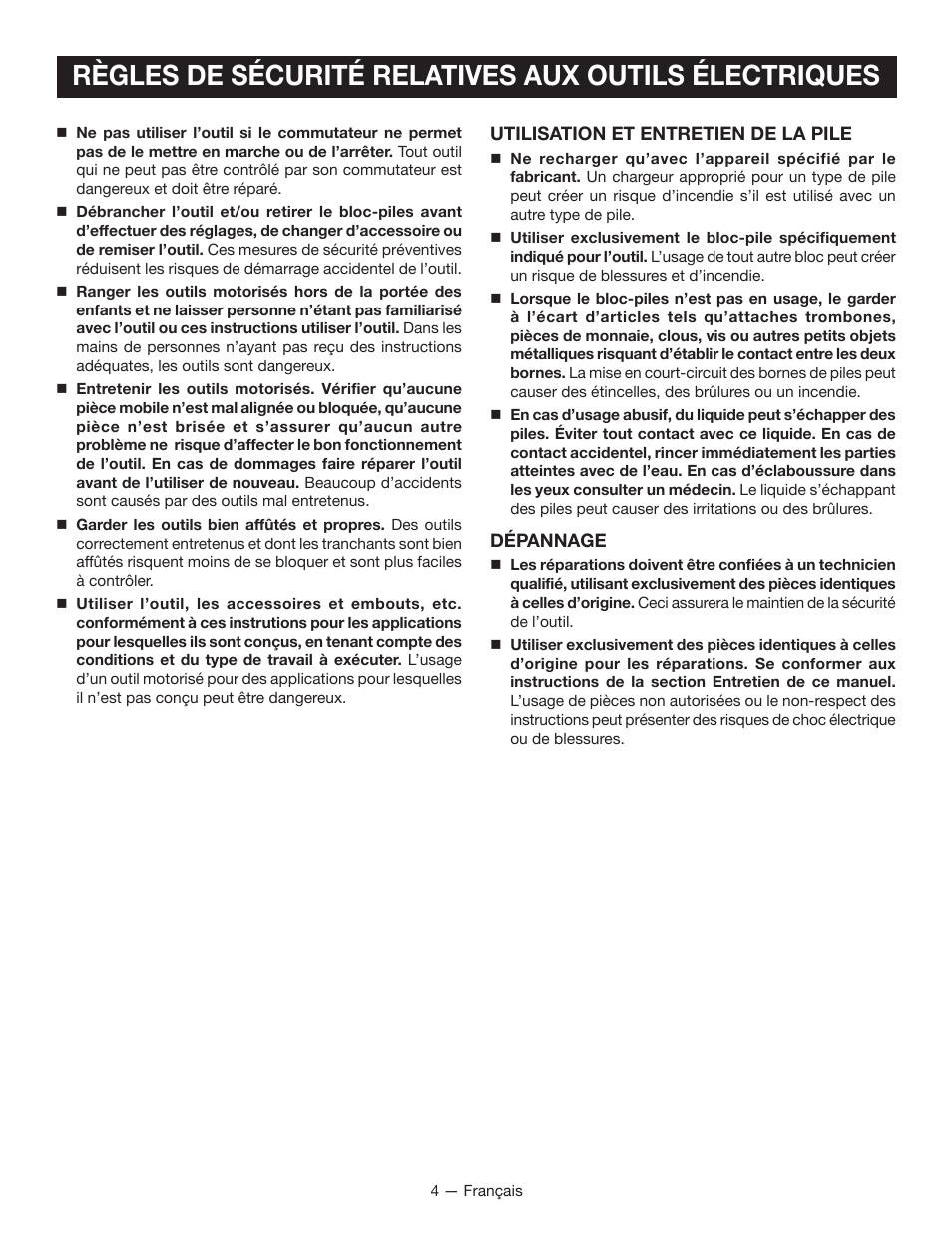 Ryobi P246 User Manual | Page 13 / 32