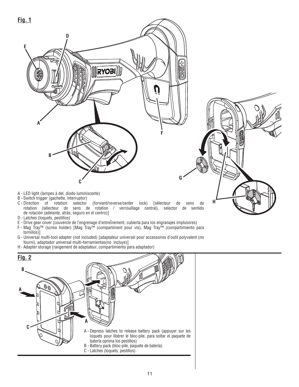 Ryobi P246 User Manual | Page 30 / 32