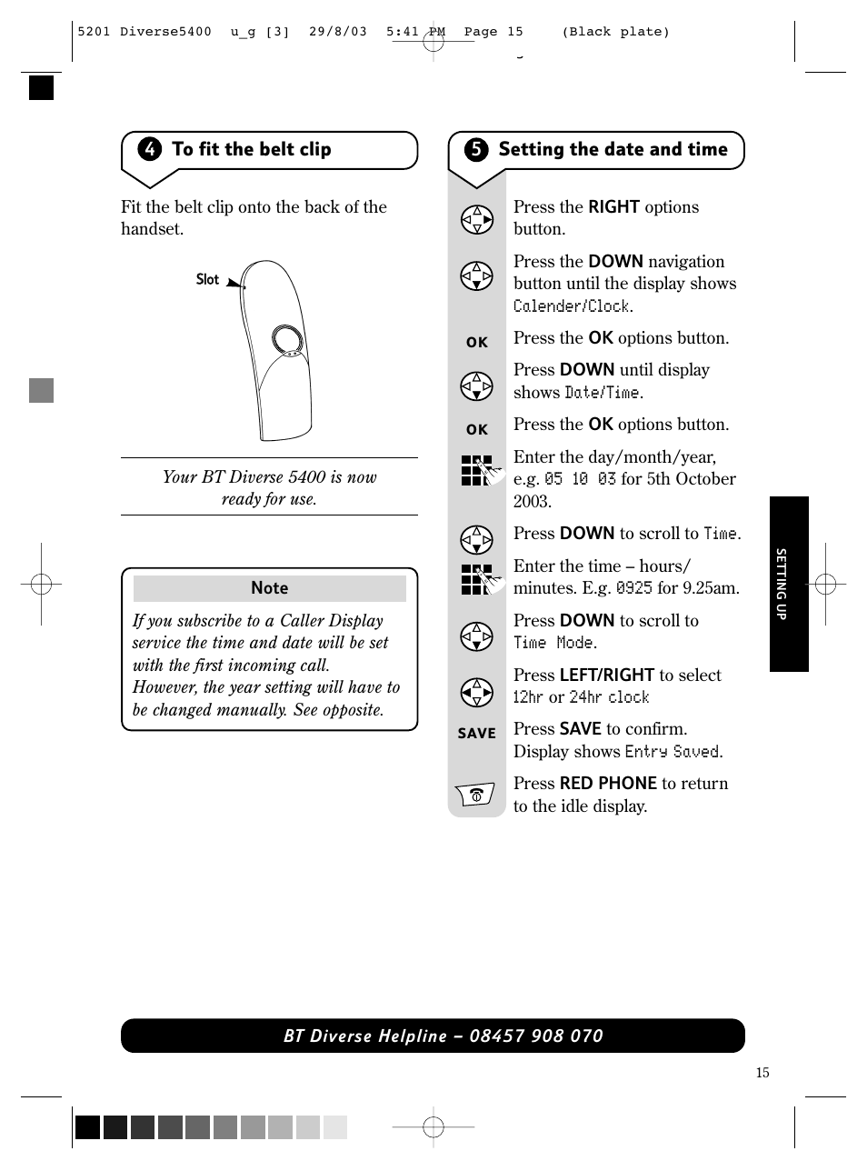 BT DIVERSE 5400 User Manual | Page 17 / 65