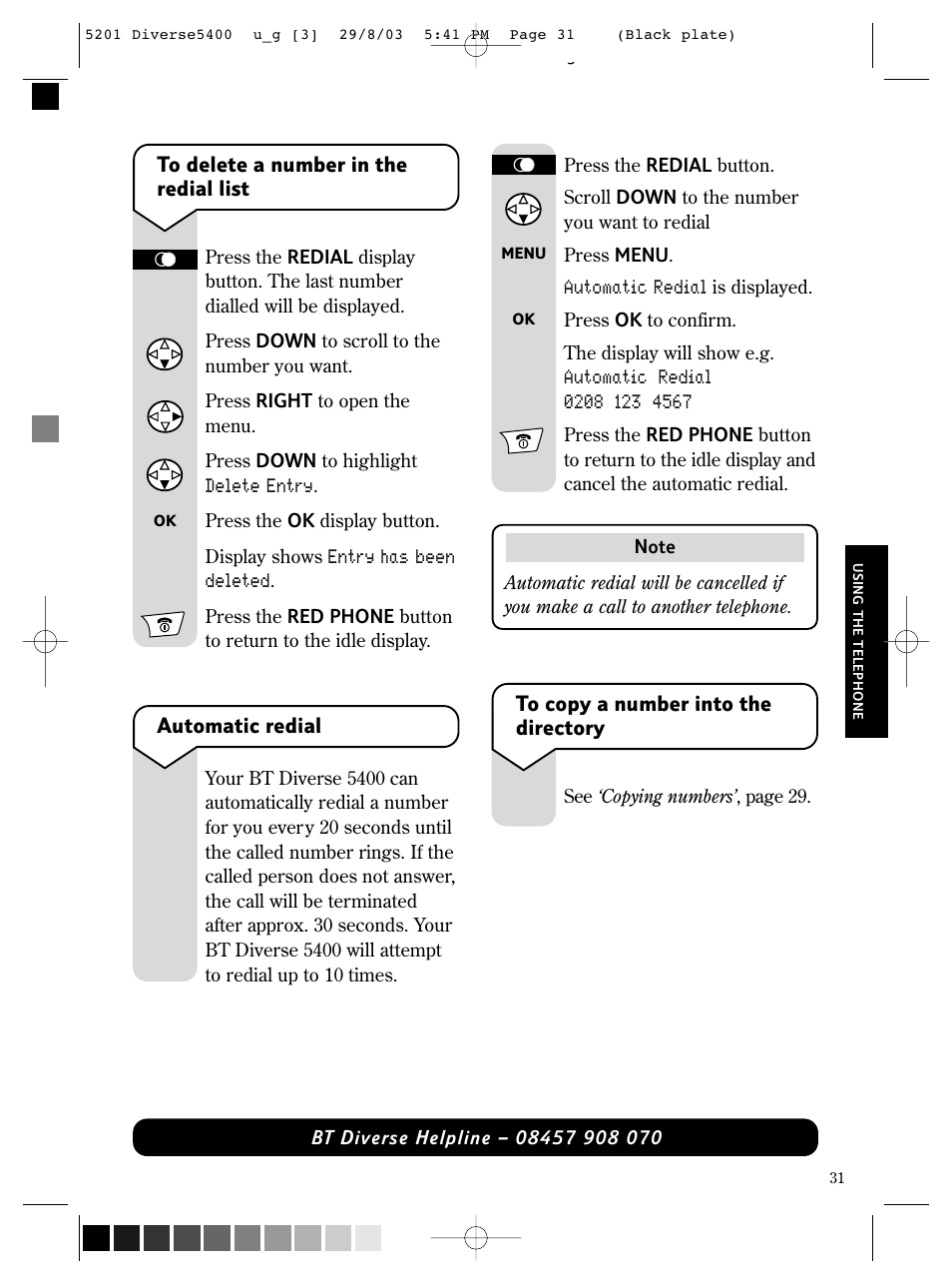 BT DIVERSE 5400 User Manual | Page 33 / 65