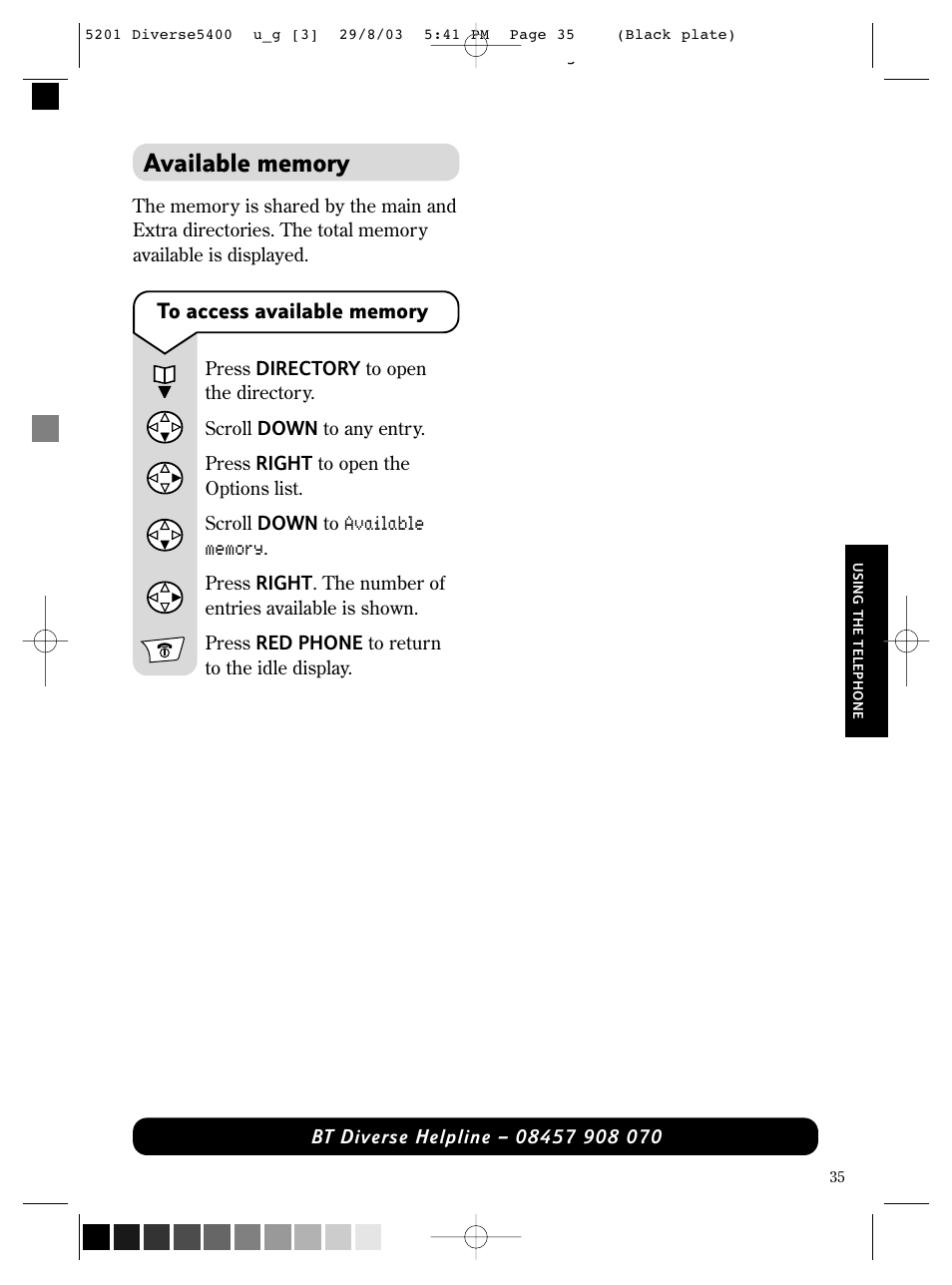 BT DIVERSE 5400 User Manual | Page 37 / 65