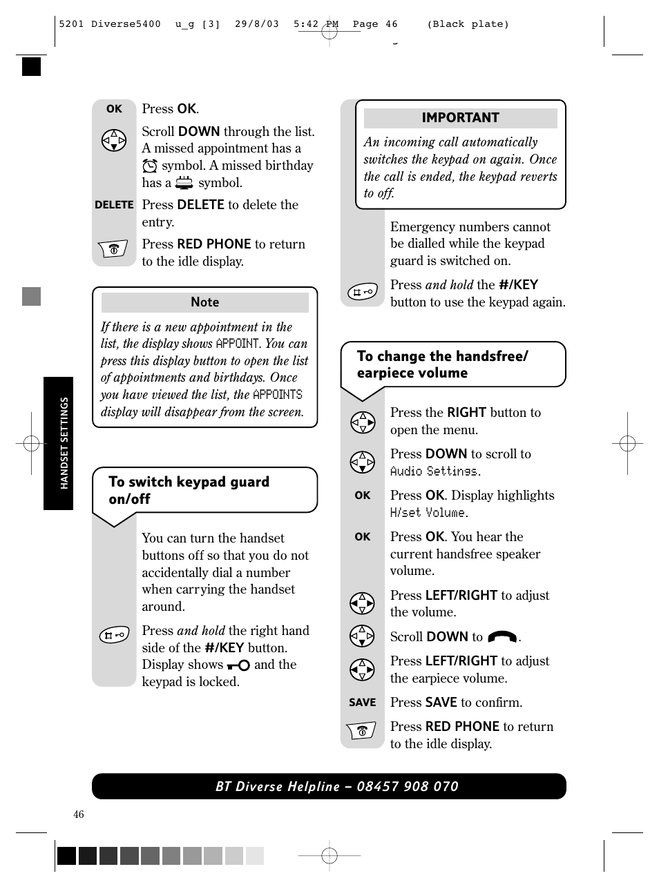 BT DIVERSE 5400 User Manual | Page 48 / 65