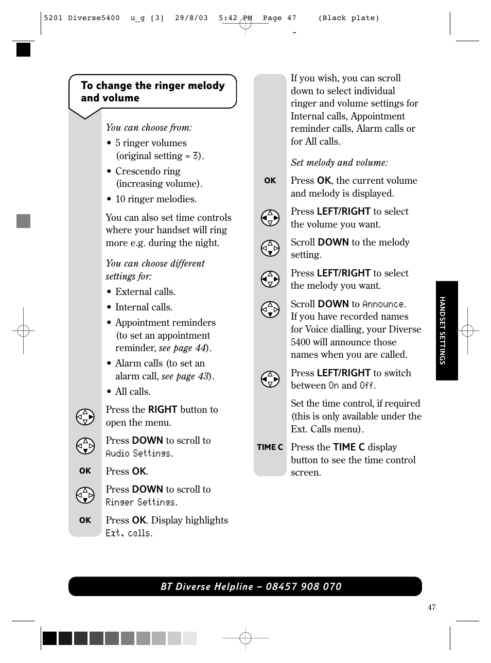 BT DIVERSE 5400 User Manual | Page 49 / 65