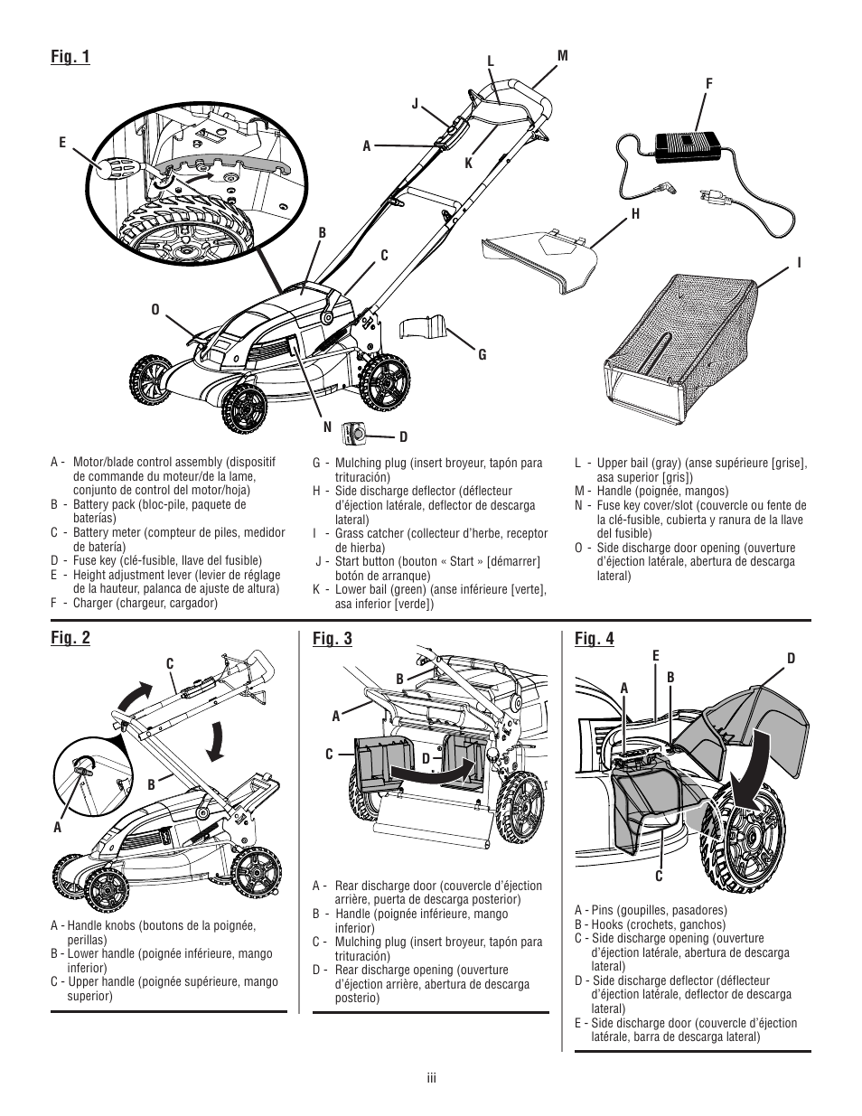 Fig. 1 fig. 2 fig. 3 fig. 4 | Ryobi RY14110А User Manual | Page 3 / 48