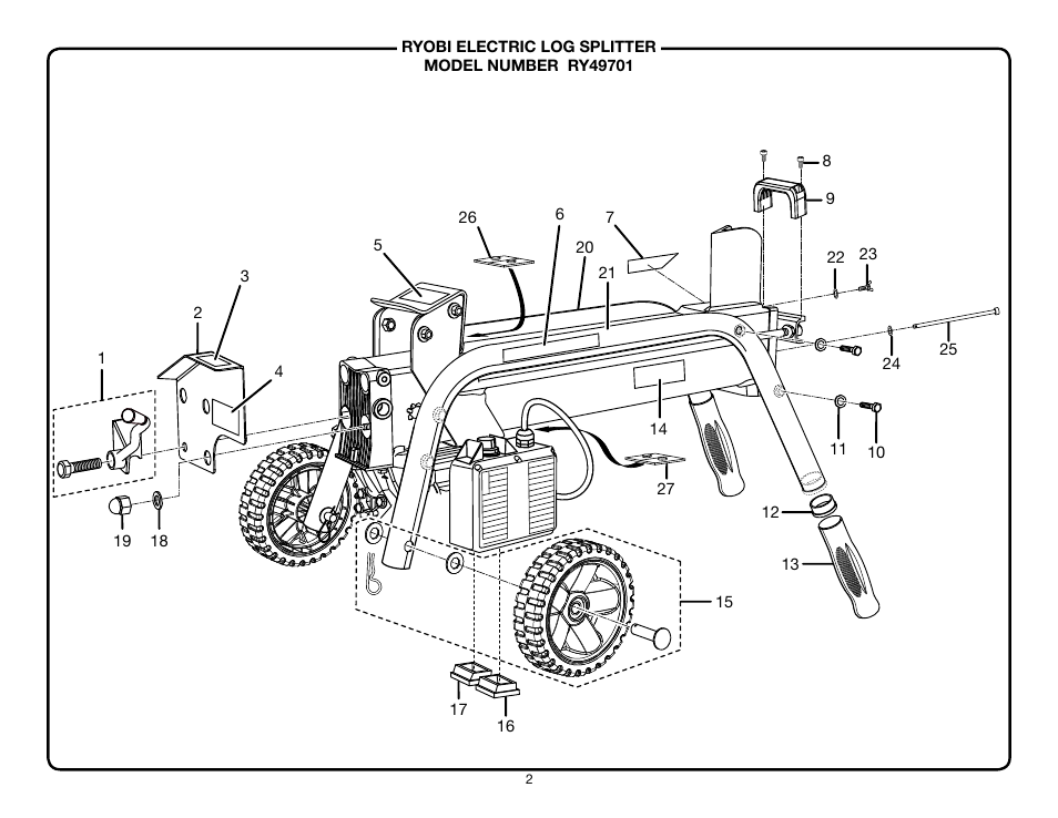 Ryobi RY49701 User Manual | Page 2 / 8