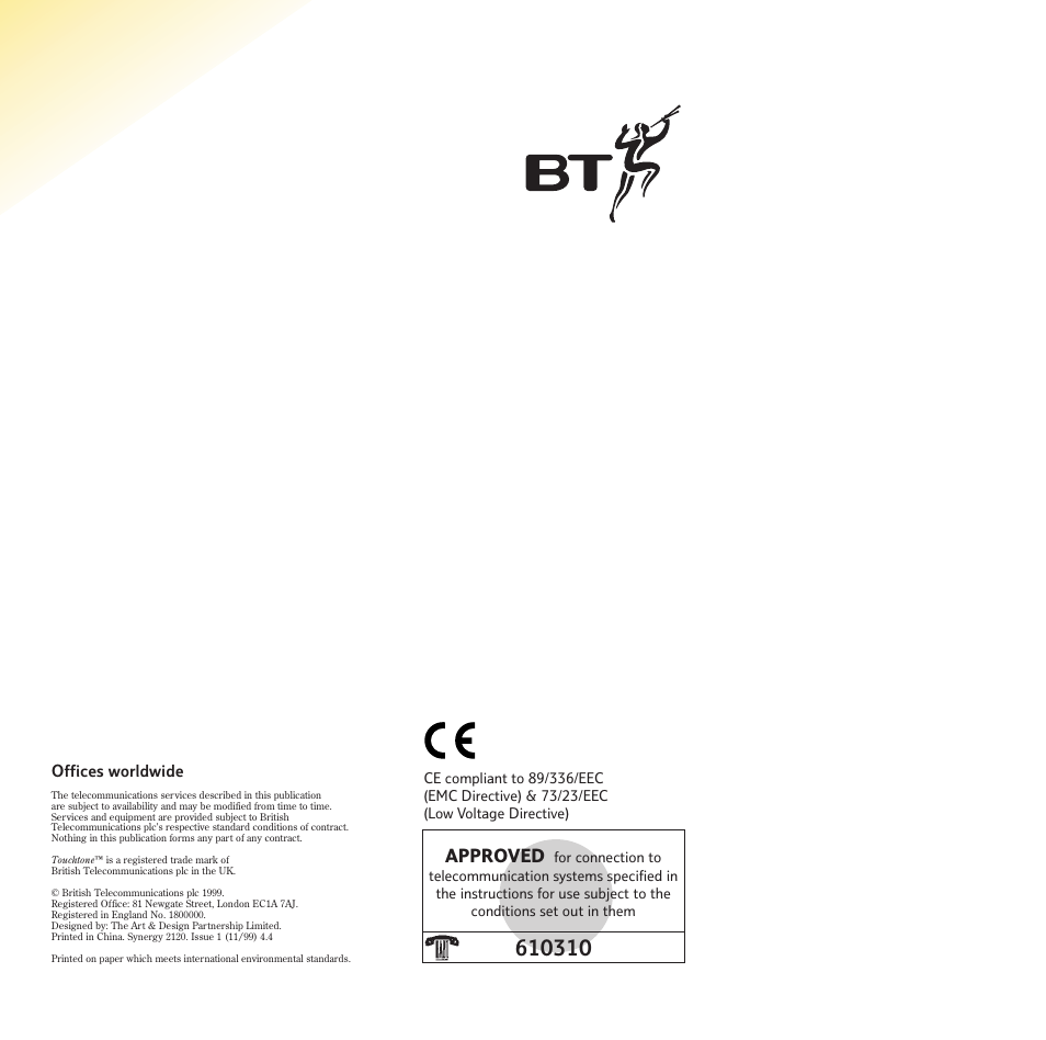 Approved | BT 2120 User Manual | Page 45 / 45