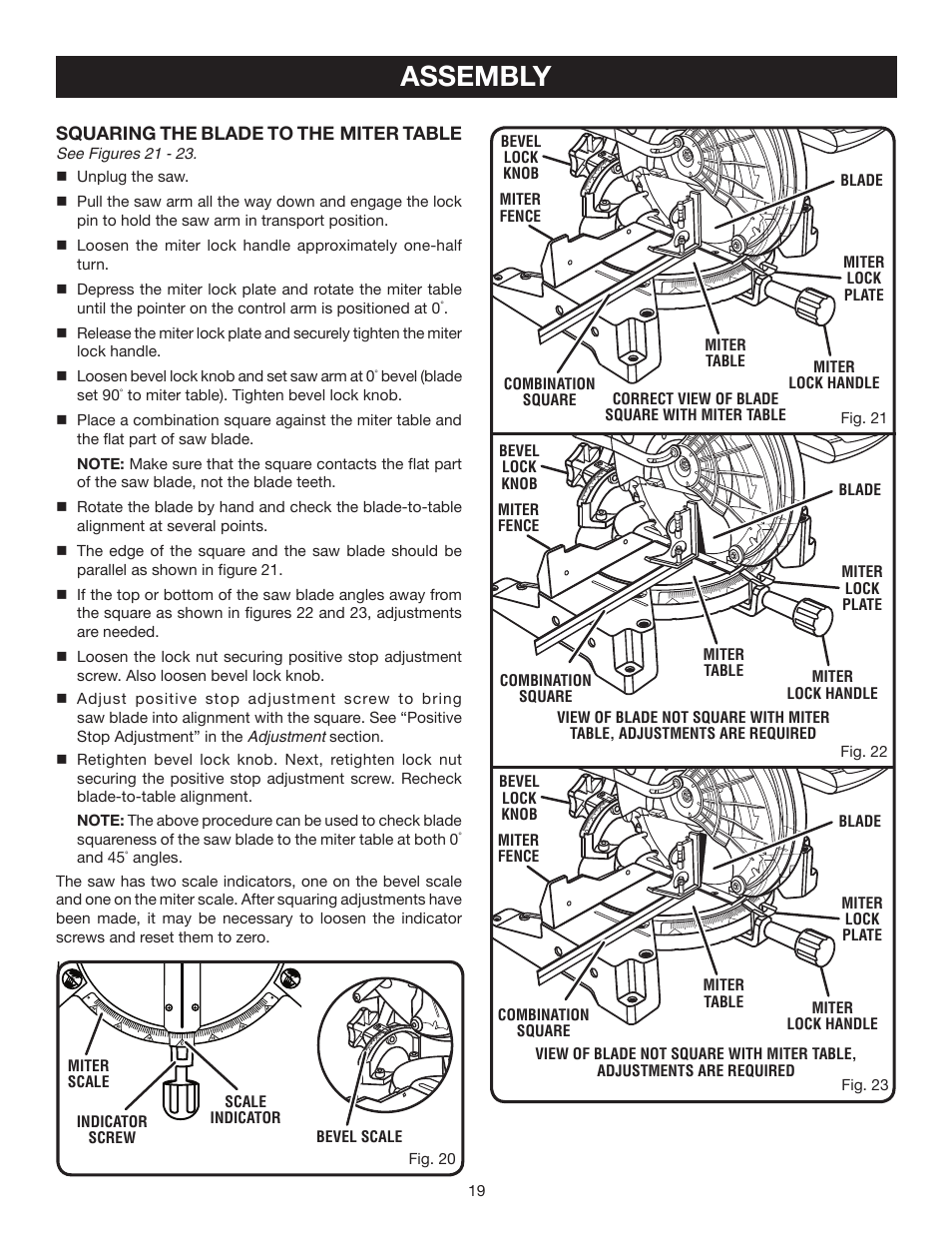 Assembly | Ryobi TS1342 User Manual | Page 19 / 30