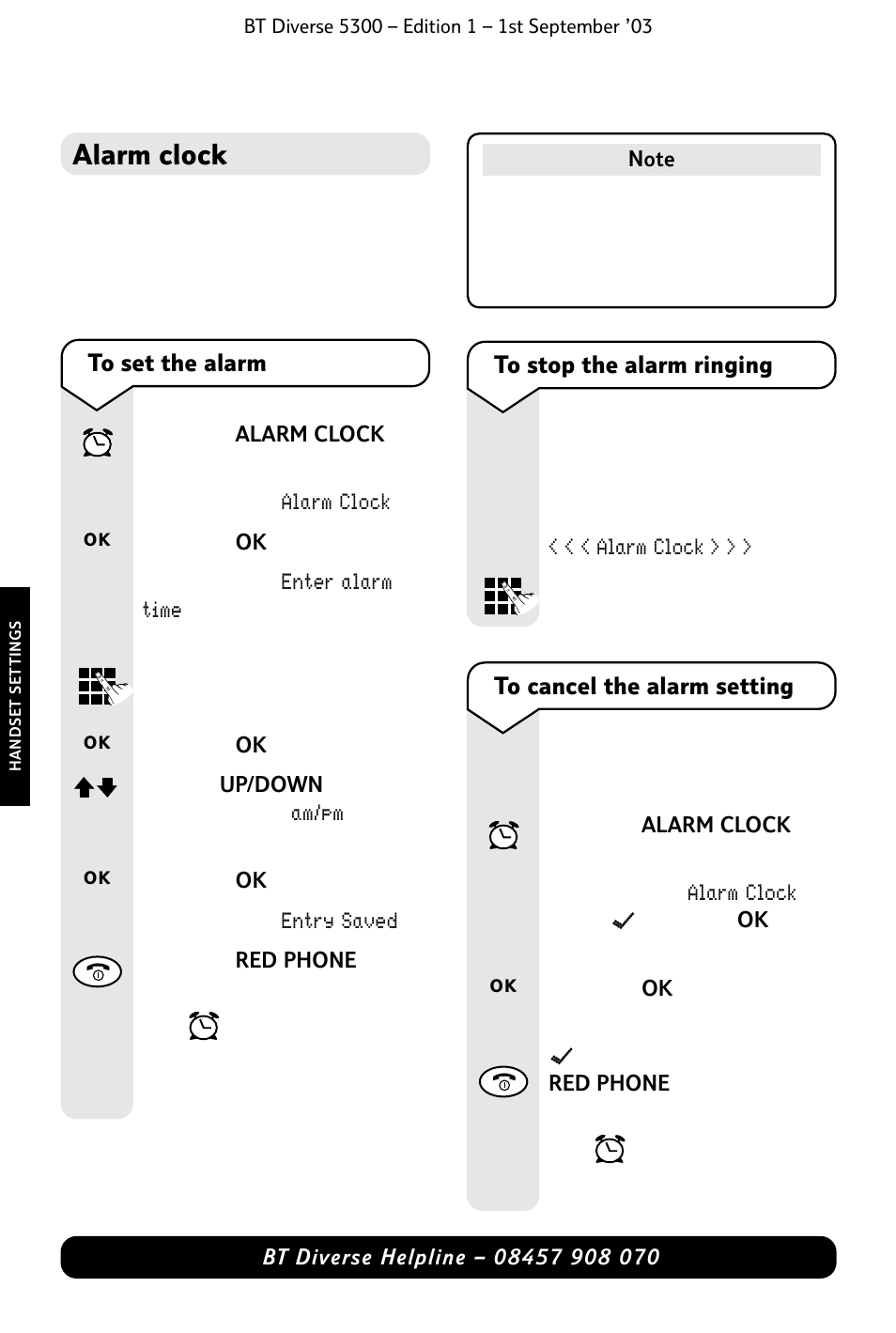 Alarm clock | BT 5300 User Manual | Page 38 / 54