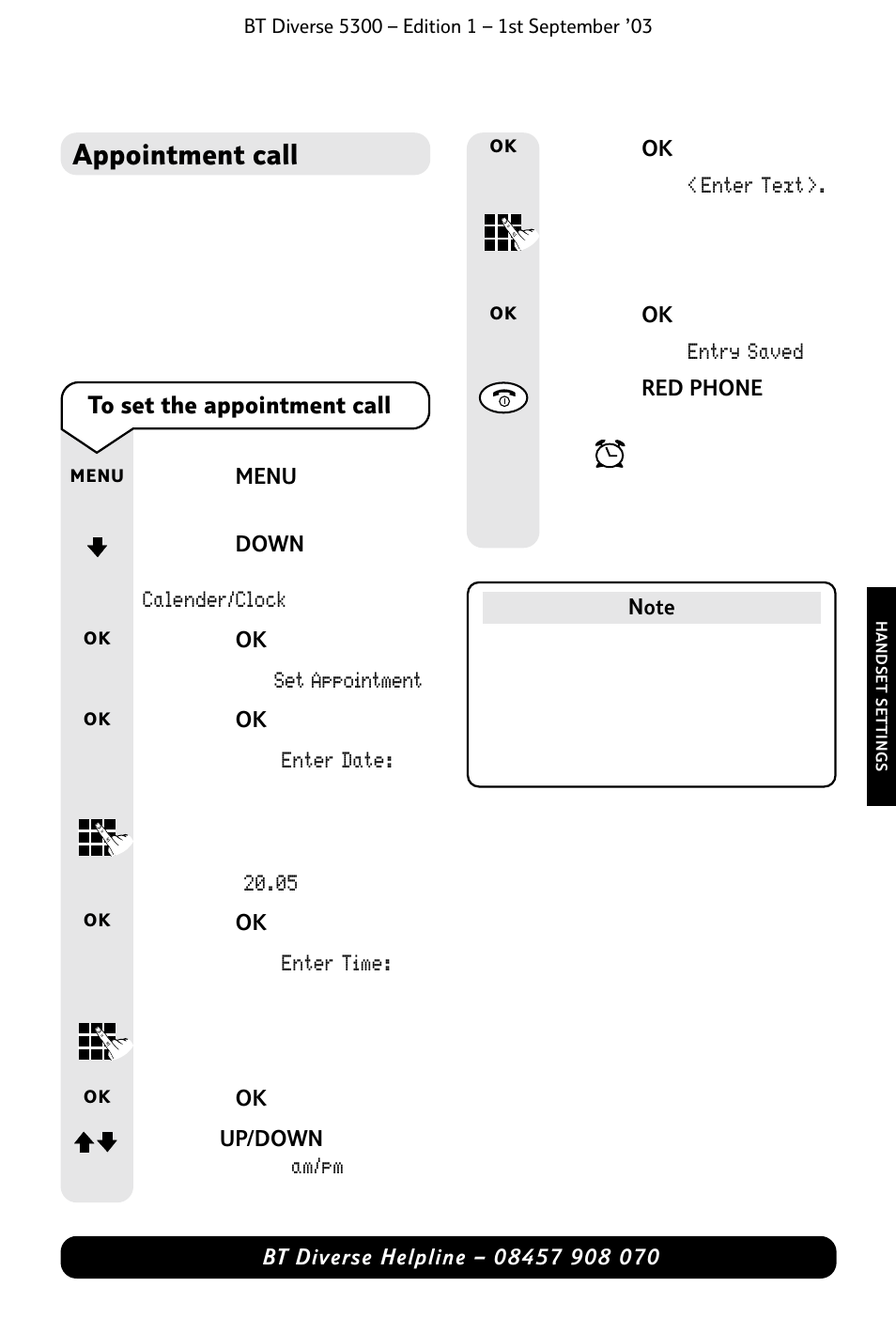 Appointment call | BT 5300 User Manual | Page 39 / 54