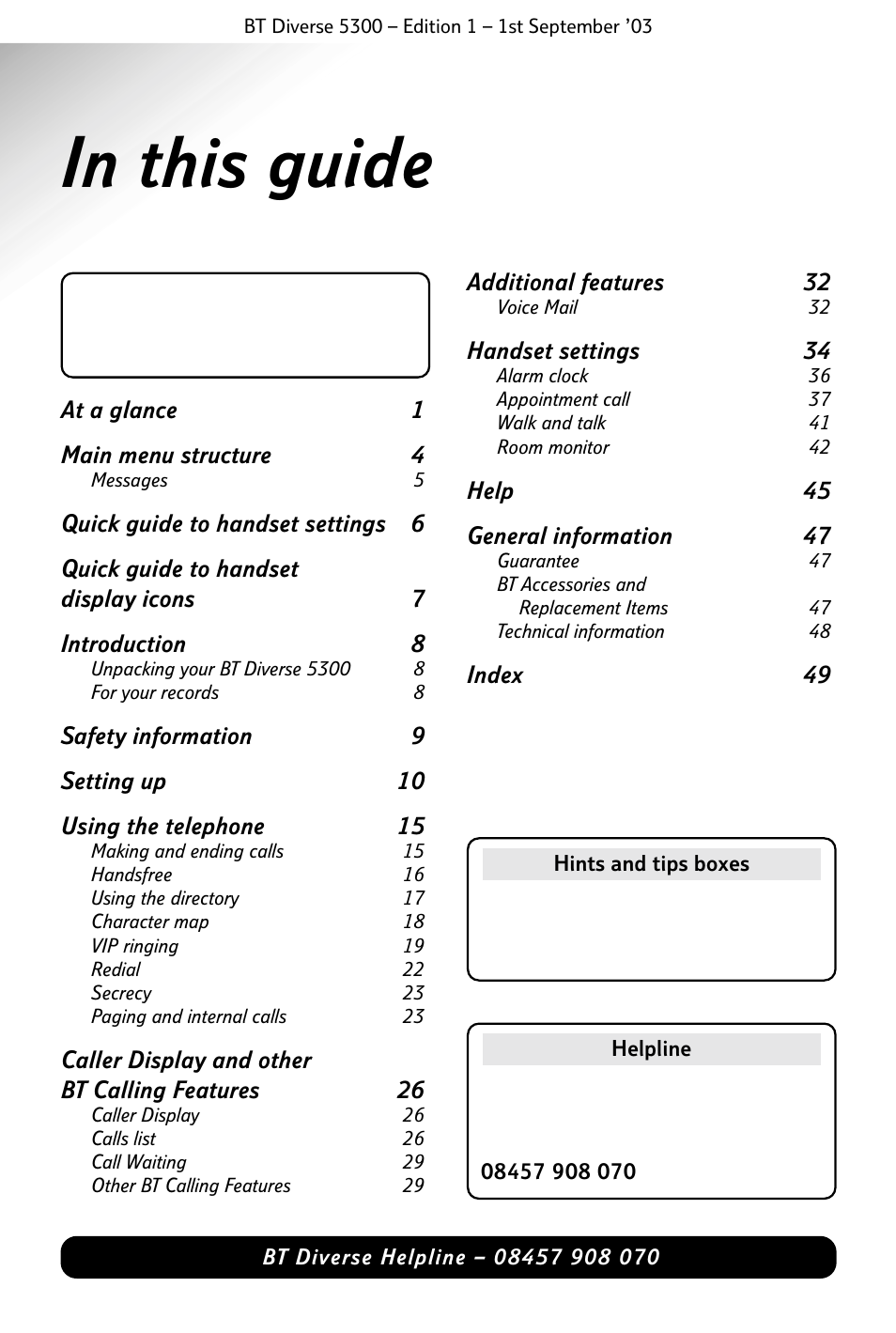 BT 5300 User Manual | Page 5 / 54