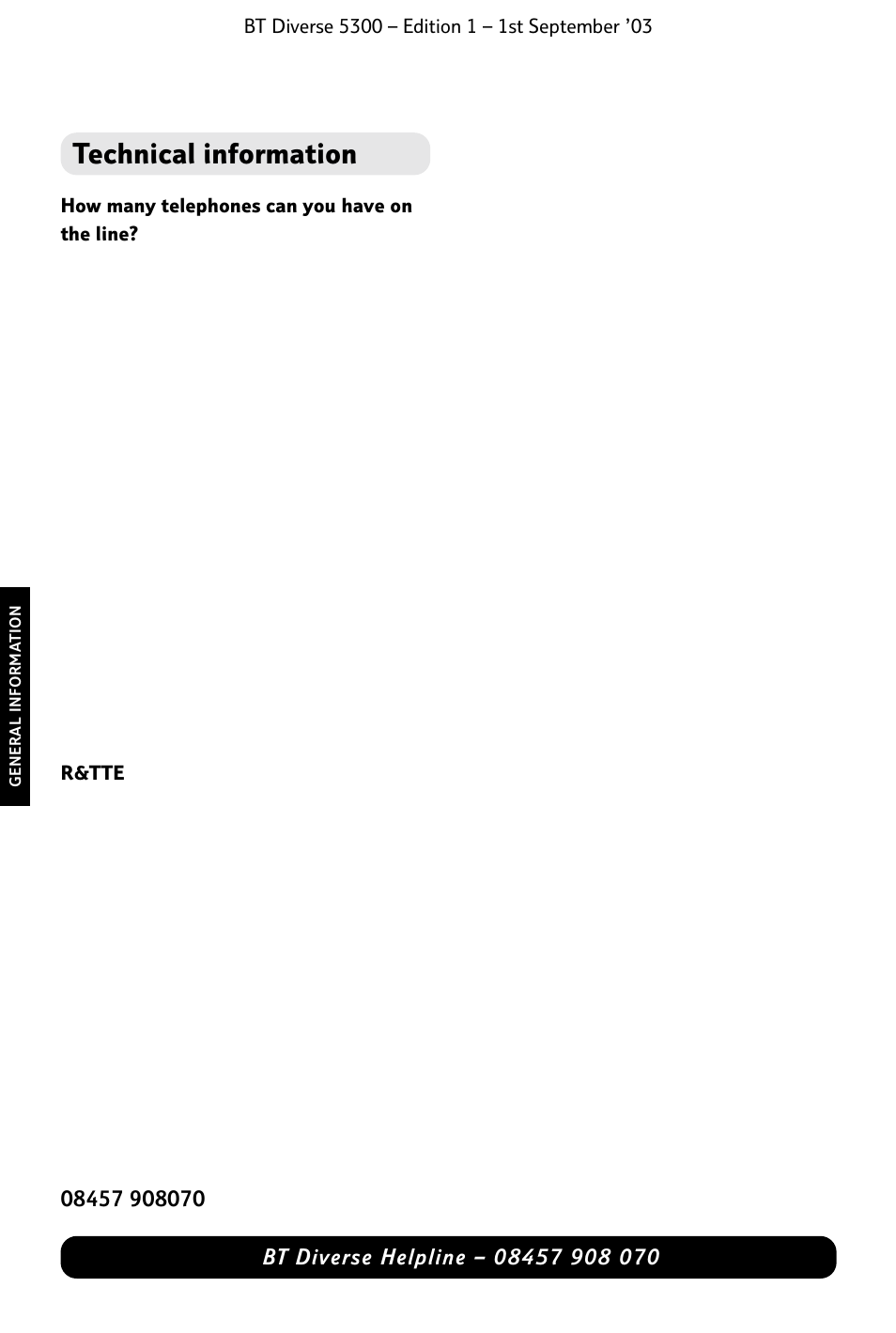 Technical information | BT 5300 User Manual | Page 50 / 54