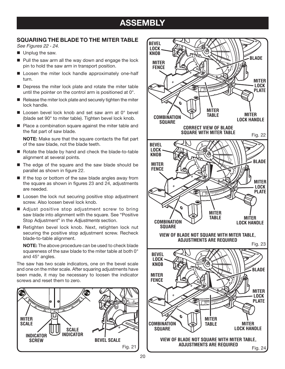 Assembly | Ryobi TS1342L User Manual | Page 20 / 32