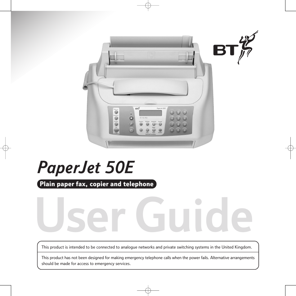 BT PaperJet 50e User Manual | 54 pages